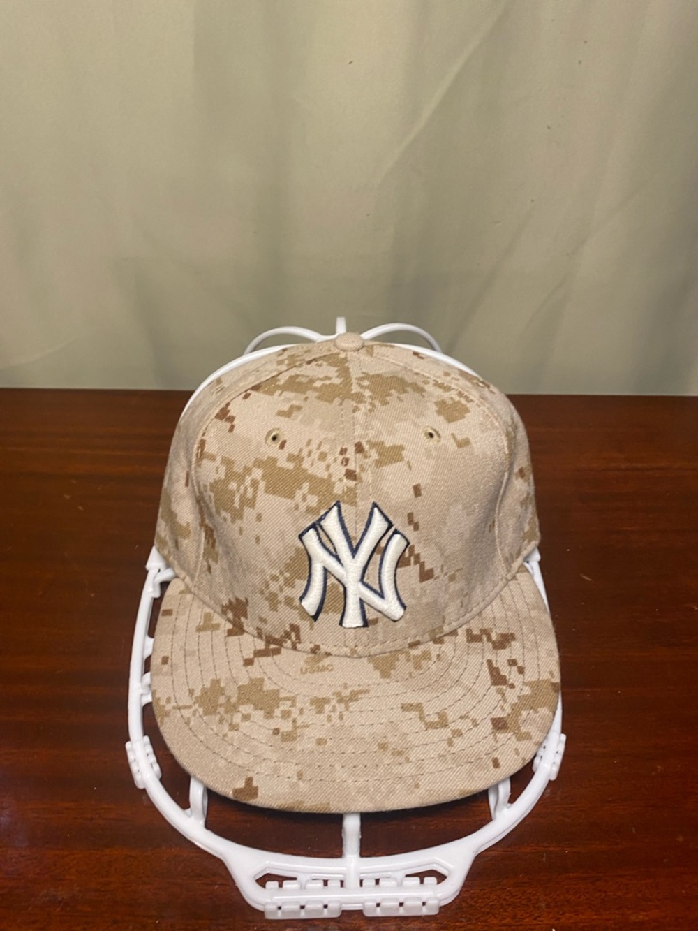 New York Yankees New Era 59Fifty Army Fatigues Camo Official On-Field Cap 7/38